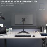VIVO Adjustable Single Monitor Desk Stand