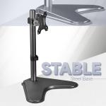 VIVO Adjustable Single Monitor Desk Stand