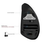 Left-Handed Ergonomic Wireless Vertical Mouse