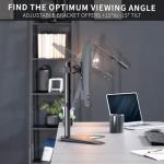 VIVO Adjustable Single Monitor Desk Stand