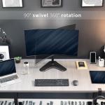 VIVO Adjustable Single Monitor Desk Stand