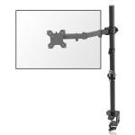 Adjustable Single Monitor Arm Desk Mount, Black