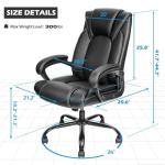 OUTFINE Ergonomic Executive Office Chair in Black