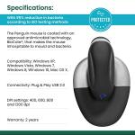 Posturite Penguin Wireless Ergonomic Mouse - Vertical Design