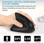 BeWishes Left-Handed Wireless Vertical Mouse