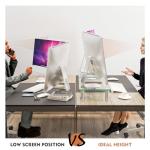 Adjustable Monitor Riser Stand for Desk (2 Pack)