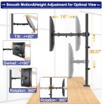 Adjustable Monitor Arm Mount for Up to 38" Screen