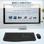 Wireless Keyboard and Mouse Set with Palm Rest
