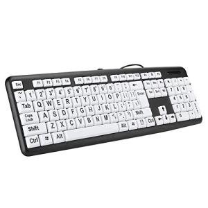 Large Print USB Keyboard for Seniors with Low Vision