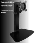 VIVO Tall Adjustable Single Monitor Desk Stand