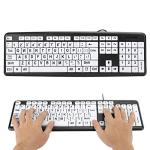 Large Print USB Keyboard for Seniors with Low Vision