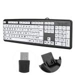 Large Print USB Keyboard for Seniors with Low Vision