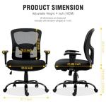 Bigroof Ergonomic Mesh Office Chair for Big & Tall