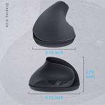SUNGI Left-Handed Ergonomic Vertical Wireless Mouse