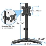 MOUNTUP Adjustable Freestanding Monitor Desk Stand