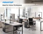 MOUNTUP Adjustable Freestanding Monitor Desk Stand