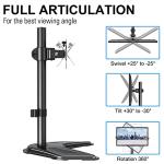 MOUNTUP Adjustable Freestanding Monitor Desk Stand