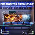 Dual Adjustable Monitor Stand for 13-32 Inch Screens