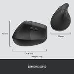 Logitech Lift Left-Handed Vertical Ergonomic Mouse