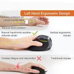 J-Tech Digital Left-Handed Wireless Ergonomic Mouse