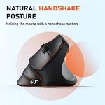 Wireless Ergonomic Vertical Mouse with RGB Lighting