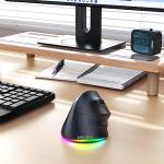 Wireless Ergonomic Vertical Mouse with RGB Lighting