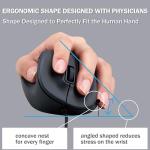 Left-Handed Ergonomic Wired USB Mouse with Silent Click