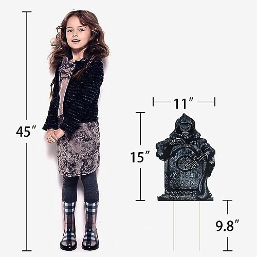 10 Halloween Tombstone Yard Decorations by GameXcel