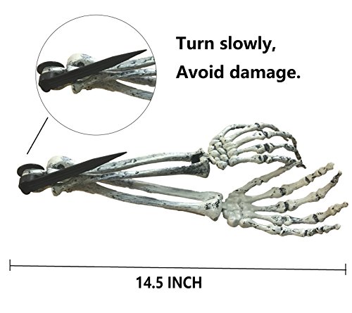 Realistic Skeleton Stakes Halloween Decor for Garden