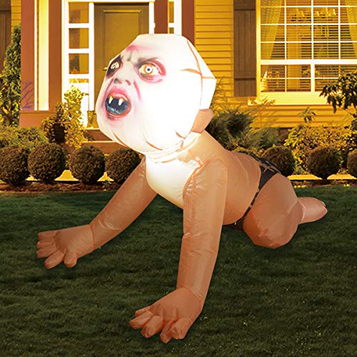 Halloween Inflatable Zombie Baby - LED Lights