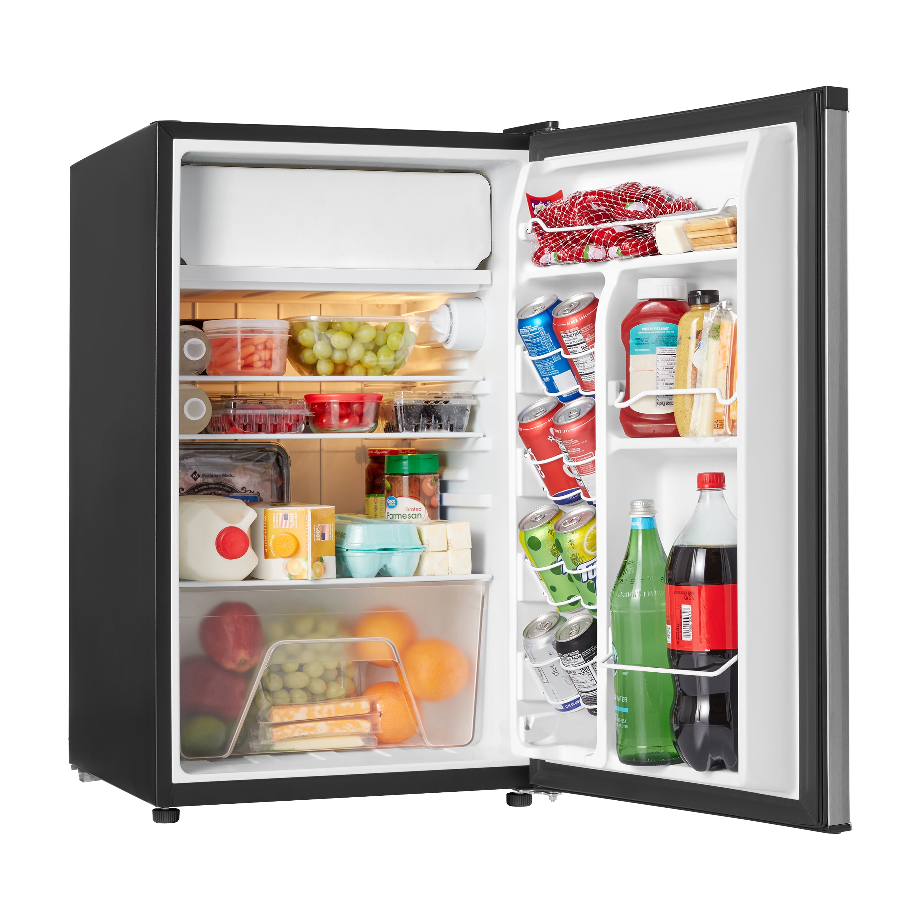 Galanz Stainless Steel Mini Fridge, 4.3 cu ft