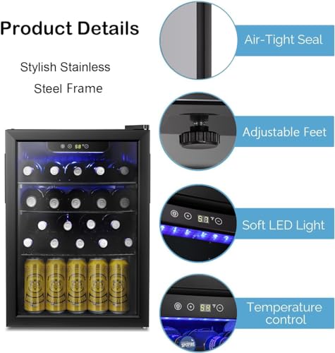 24-Bottle Wine and Beverage Mini Fridge