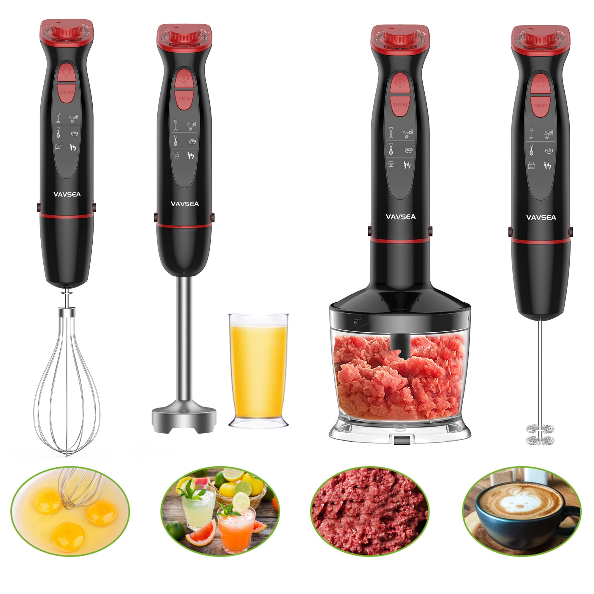 Vavsea 12-Speed Handheld Blender with Accessories