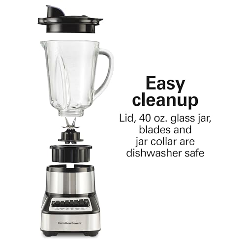 Hamilton Beach Blender with 14 Functions, Stainless Steel