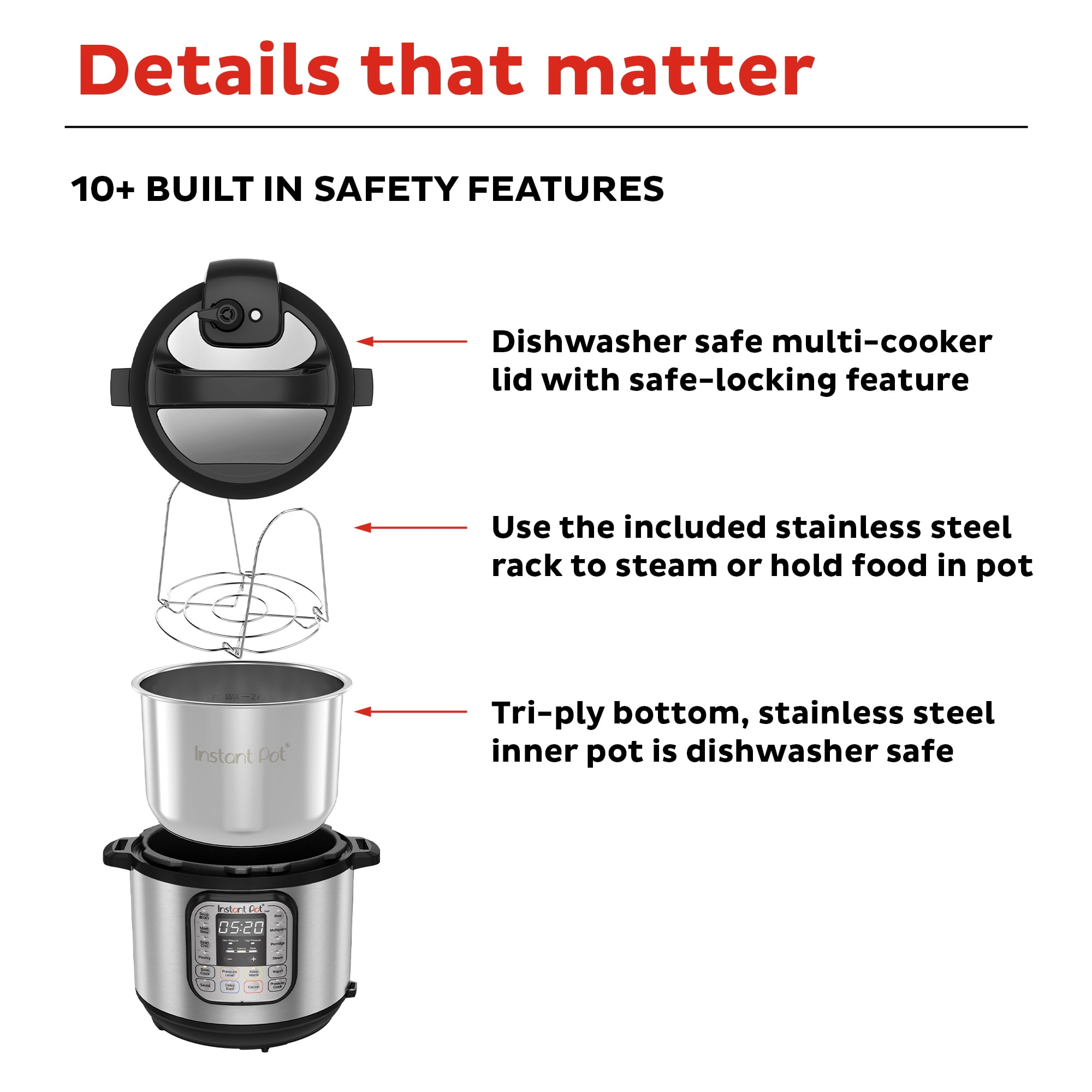 6QT Instant Pot Duo 7-in-1 Pressure Cooker