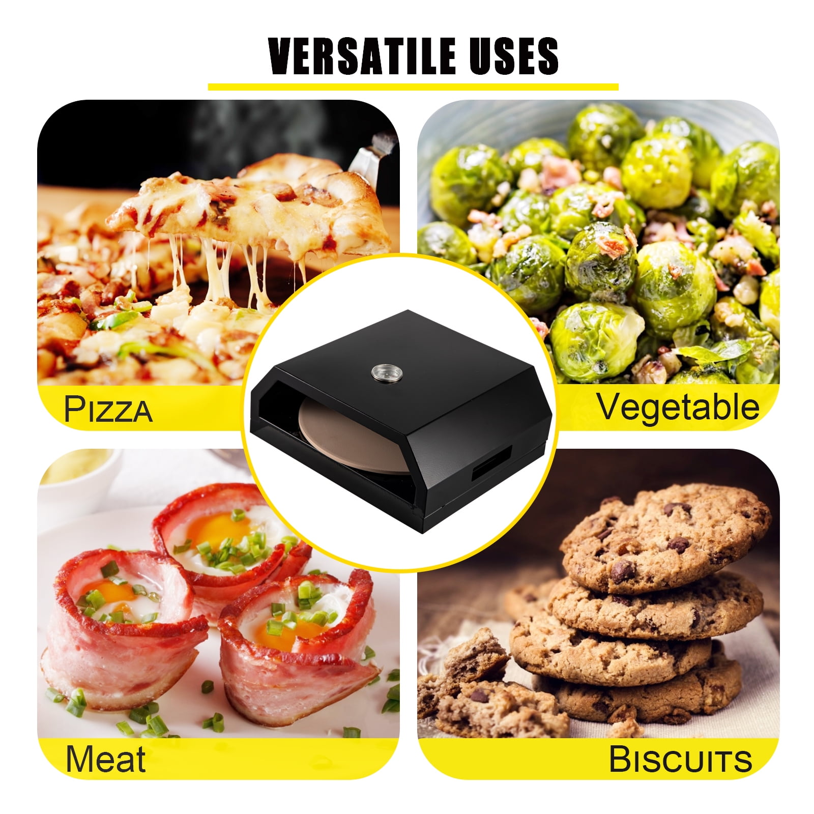 Portable Wood Fired Pizza Oven Stainless Steel Top