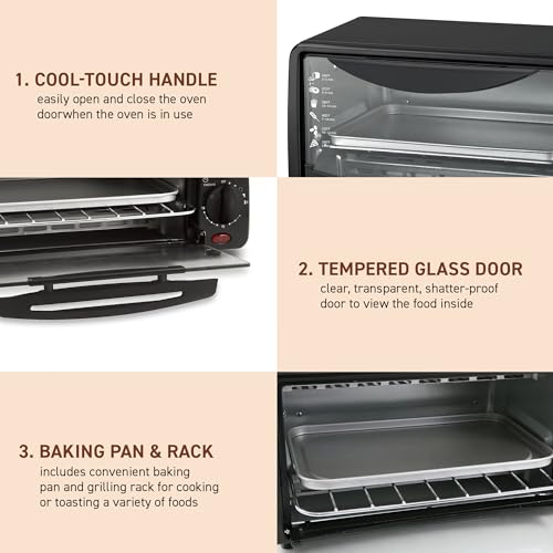 Elite Gourmet Toaster Oven with Timer & Accessories