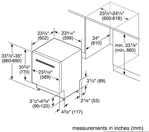Bosch 24" Built-In Dishwasher with 5 Wash Cycles