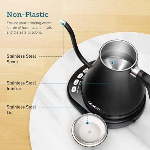 Gooseneck Electric Kettle with Temperature Control
