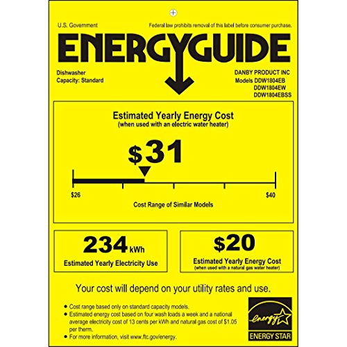Danby 18" Built-In Dishwasher in Stainless Steel