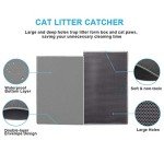 Gray Waterproof Double Layer Cat Litter Mat 24x15