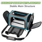 Airline Approved Dog and Cat Carrier, Collapsible, Grey