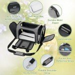 Airline Approved Dog and Cat Carrier, Collapsible, Grey
