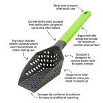 Easy Clean Sifting Scoop for Small Pets, Green