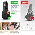 Tomkas Small Dog Sling Carrier - Adjustable & Stylish
