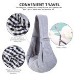 Reversible Dog Carrier Sling with Storage Pocket - Gray