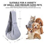 Reversible Dog Carrier Sling with Storage Pocket - Gray