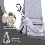 Reversible Dog Carrier Sling with Storage Pocket - Gray