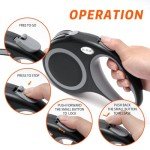 EC.TEAK Retractable Dog Leash for Large Dogs, 26 FT