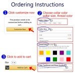 Customized Dog Collar with Name and Phone Number